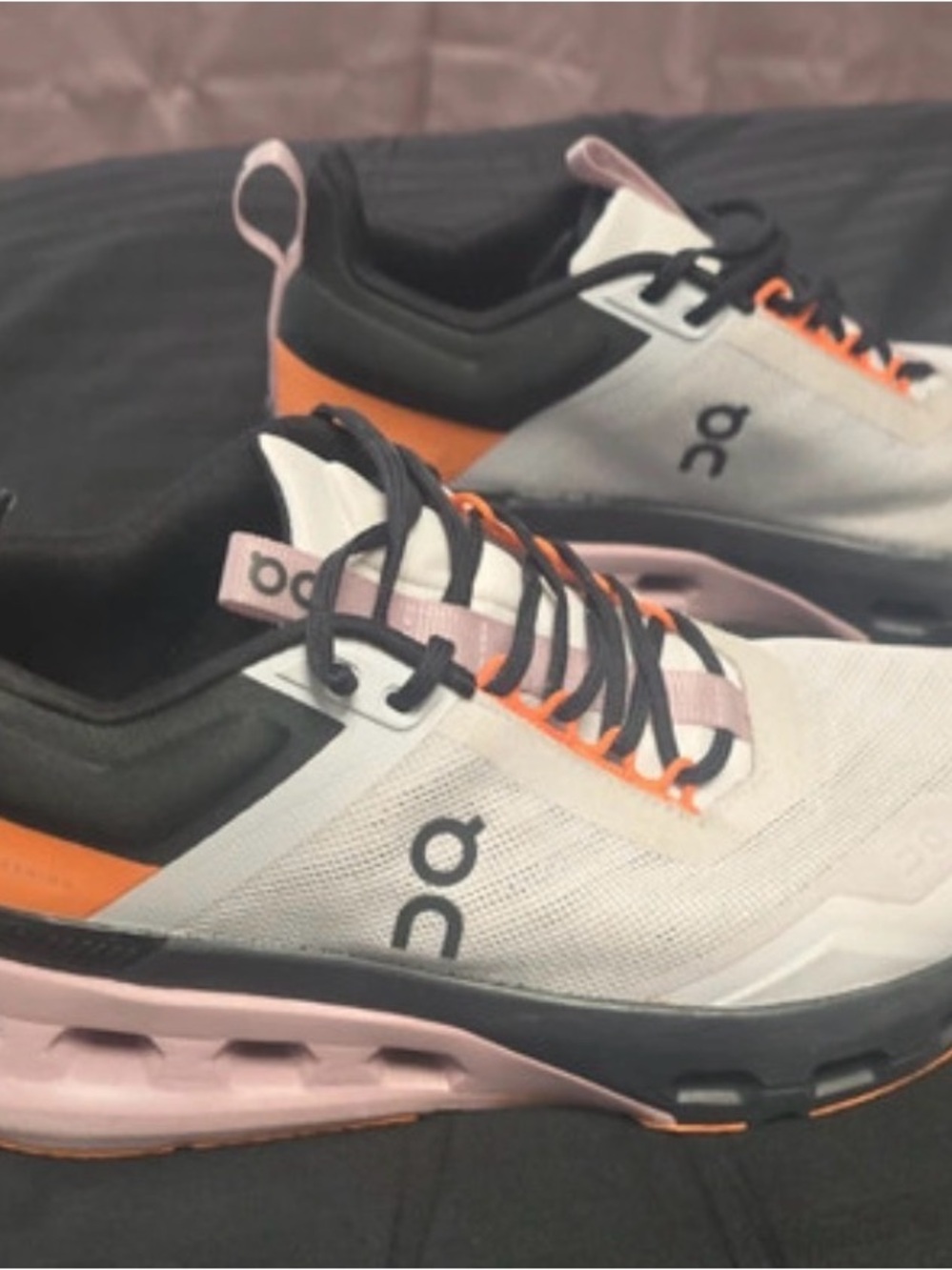On Running Cloudnova Sneakers in White, Pink & Orange